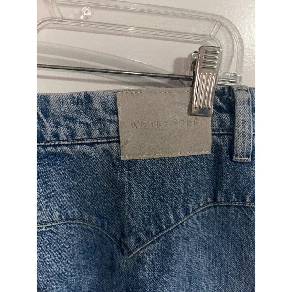 FREE PEOPLE Women’s Crvy Antonia Culotte Wide Leg Pleated Crop Jeans size 28 NWT